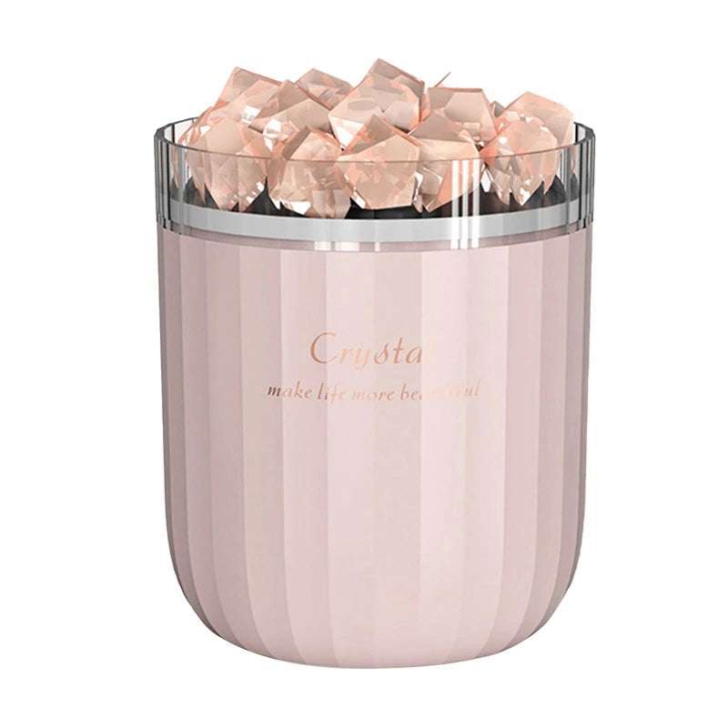 EAS-Portable USB Air Humidifier Crystal Salt Stone Aroma Oil Diffuser For Home Decor Car Desktop Air Purifier Sprayer