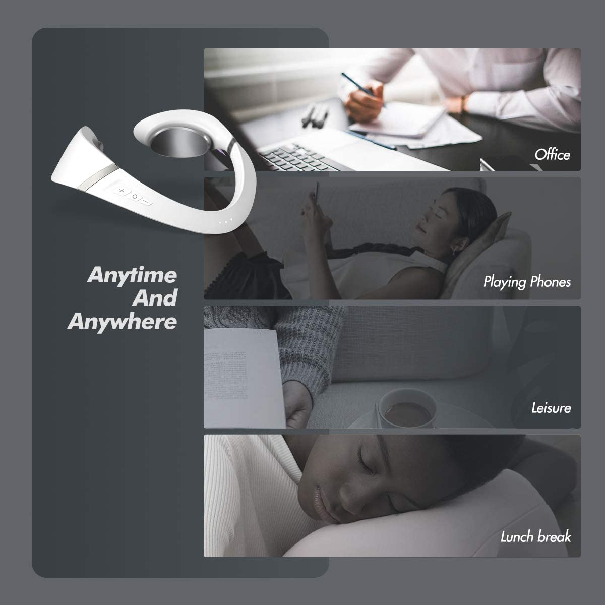 2022 New Neck Massager for Pain Relief Deep Tissue Trapezius Shoulder Massage Tissue Tens Neck Muscle Massage Apparatus The Royal Sail