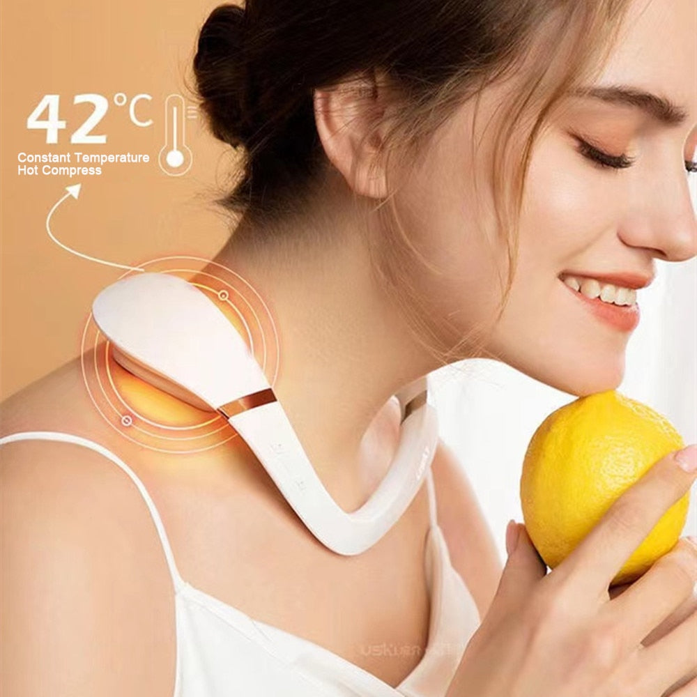 2022 New Neck Massager for Pain Relief Deep Tissue Trapezius Shoulder Massage Tissue Tens Neck Muscle Massage Apparatus The Royal Sail
