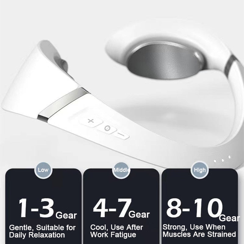 2022 New Neck Massager for Pain Relief Deep Tissue Trapezius Shoulder Massage Tissue Tens Neck Muscle Massage Apparatus The Royal Sail